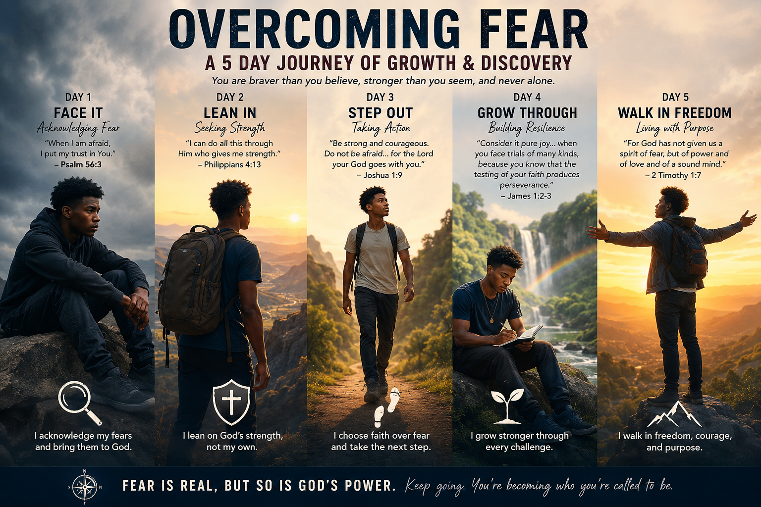 5-Day Freedom from Fear Devotional Affirmation – Christian Daily Prayer